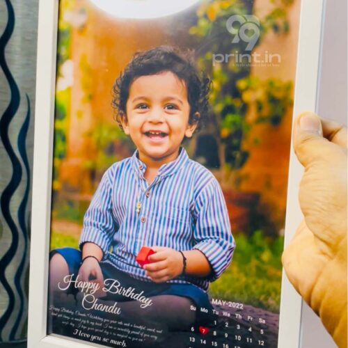 A4 Baby Birthday Frame With Printing